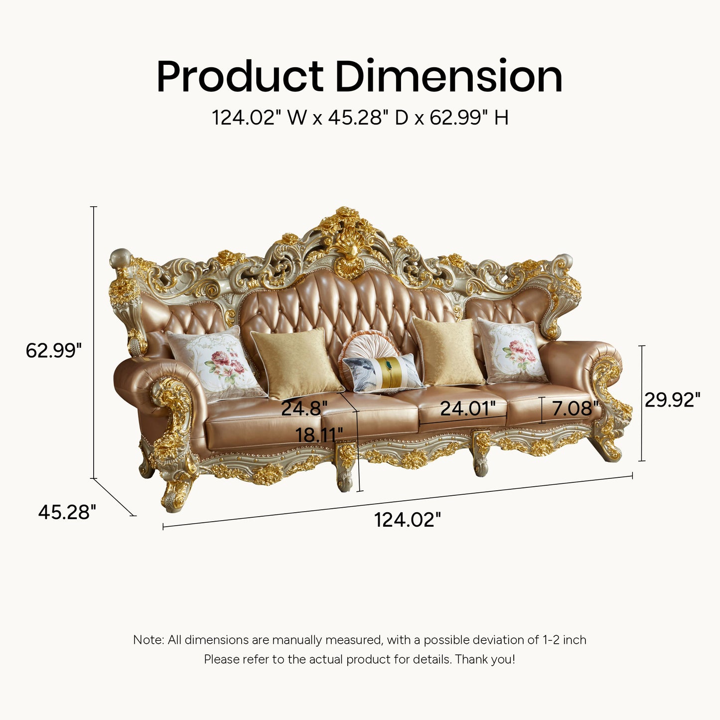 Versailles Imperial Sofa Set – Luxury French Rococo Living Room Collection