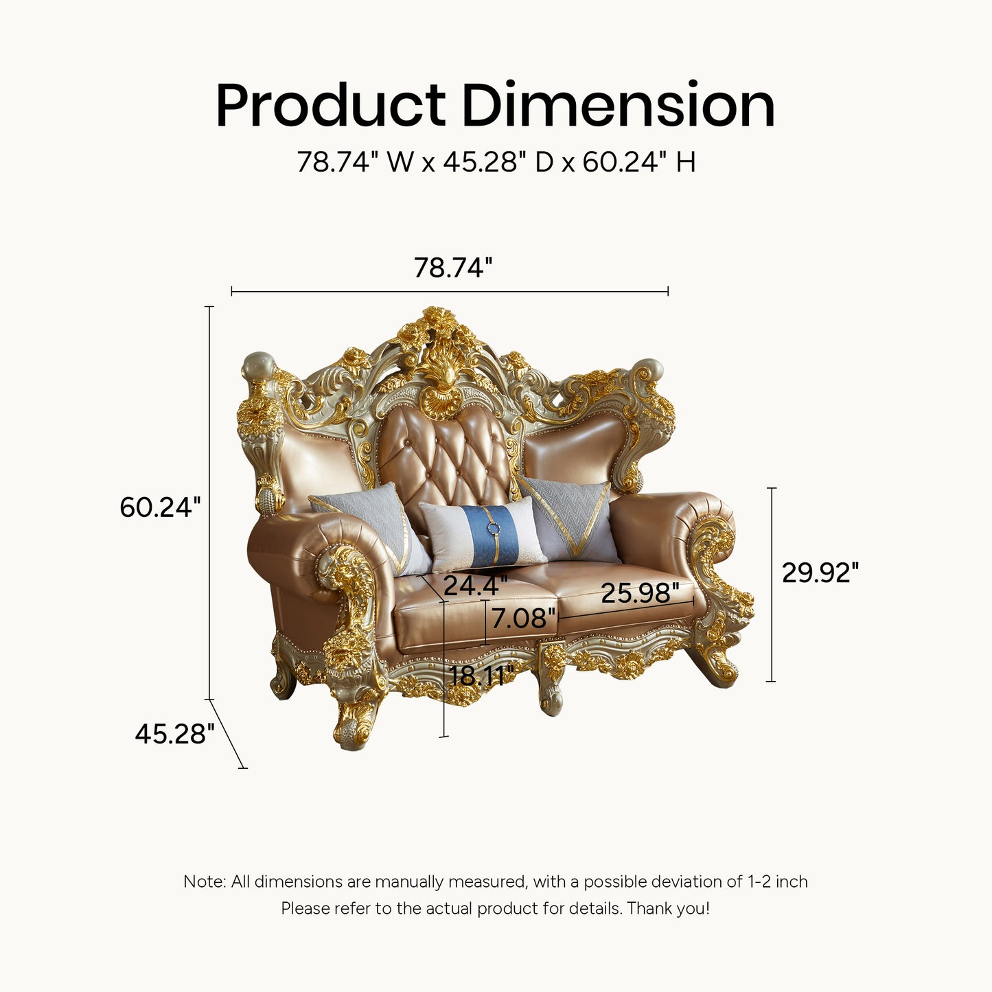Versailles Imperial Sofa Set – Luxury French Rococo Living Room Collection