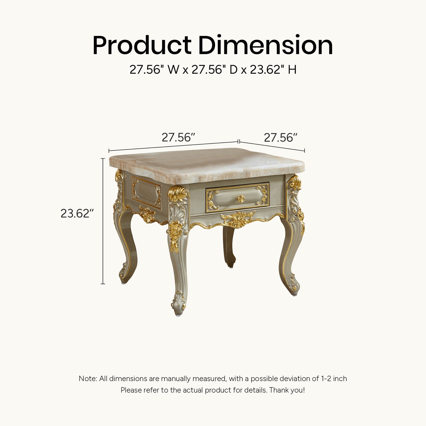 Palais Doré Accent Cabinet – French Luxury End Table Collection