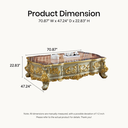 Versailles Royale Coffee Table – French Rococo Luxury Center Table