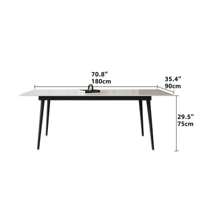 Dining Table WHSH1125 Modern Marble Tabletop 70.8"
