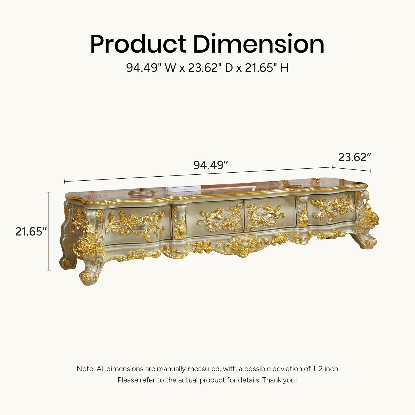 Versailles Royale Luxury TV Stand Collection – European Baroque Entertainment Center