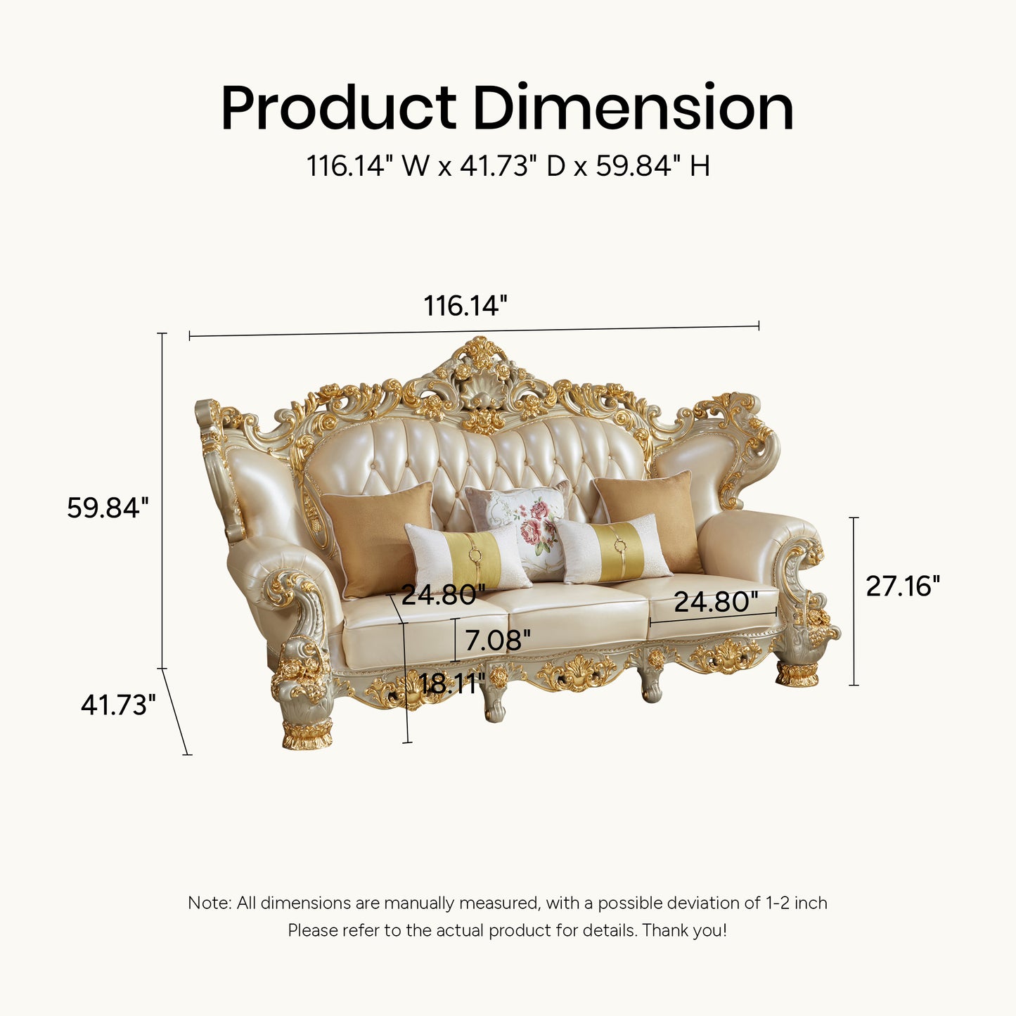 Versailles Royale Luxury Sofa Set – European Baroque Gold Carved Living Room Collection