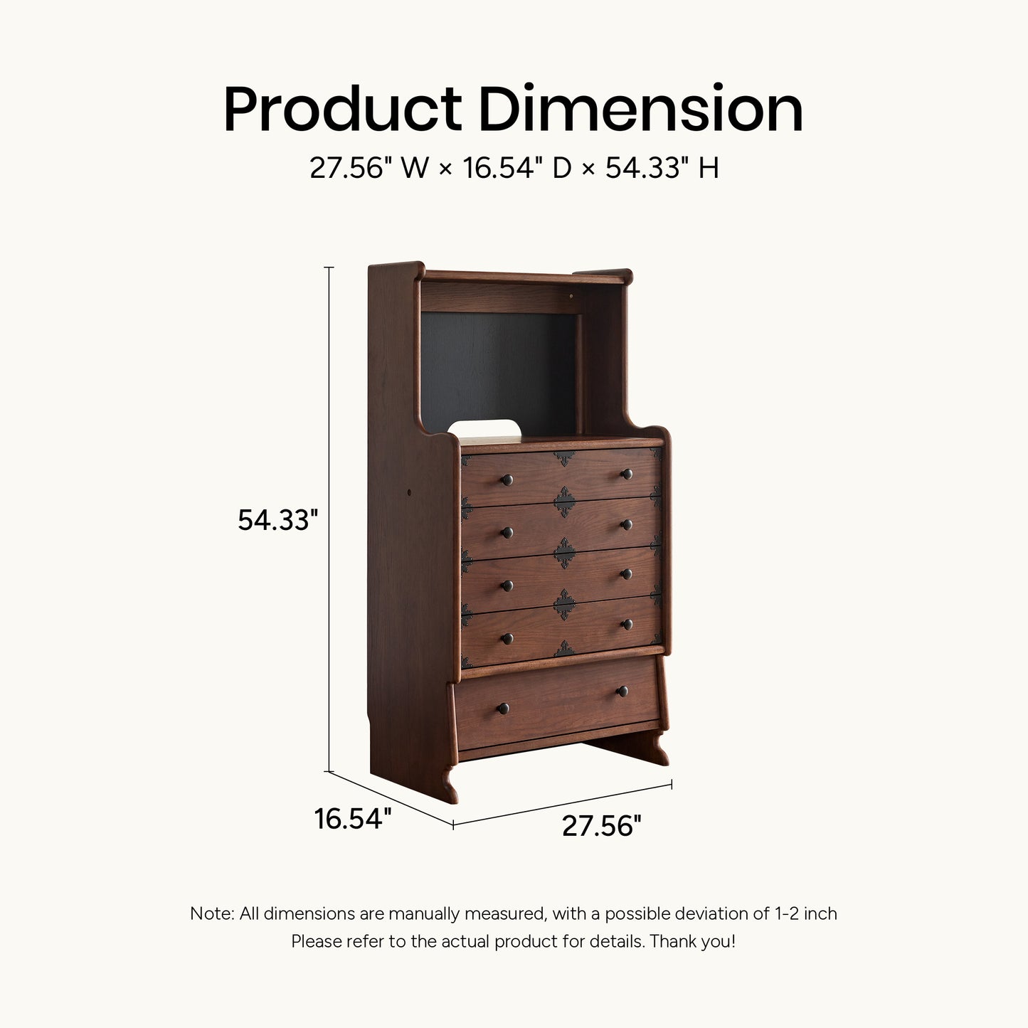 Alden Vintage Drawer Storage Cabinet with Entryway Organizer