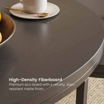 Round Nesting Coffee Tables  55.2" Set of 2 Two-Tone Finish