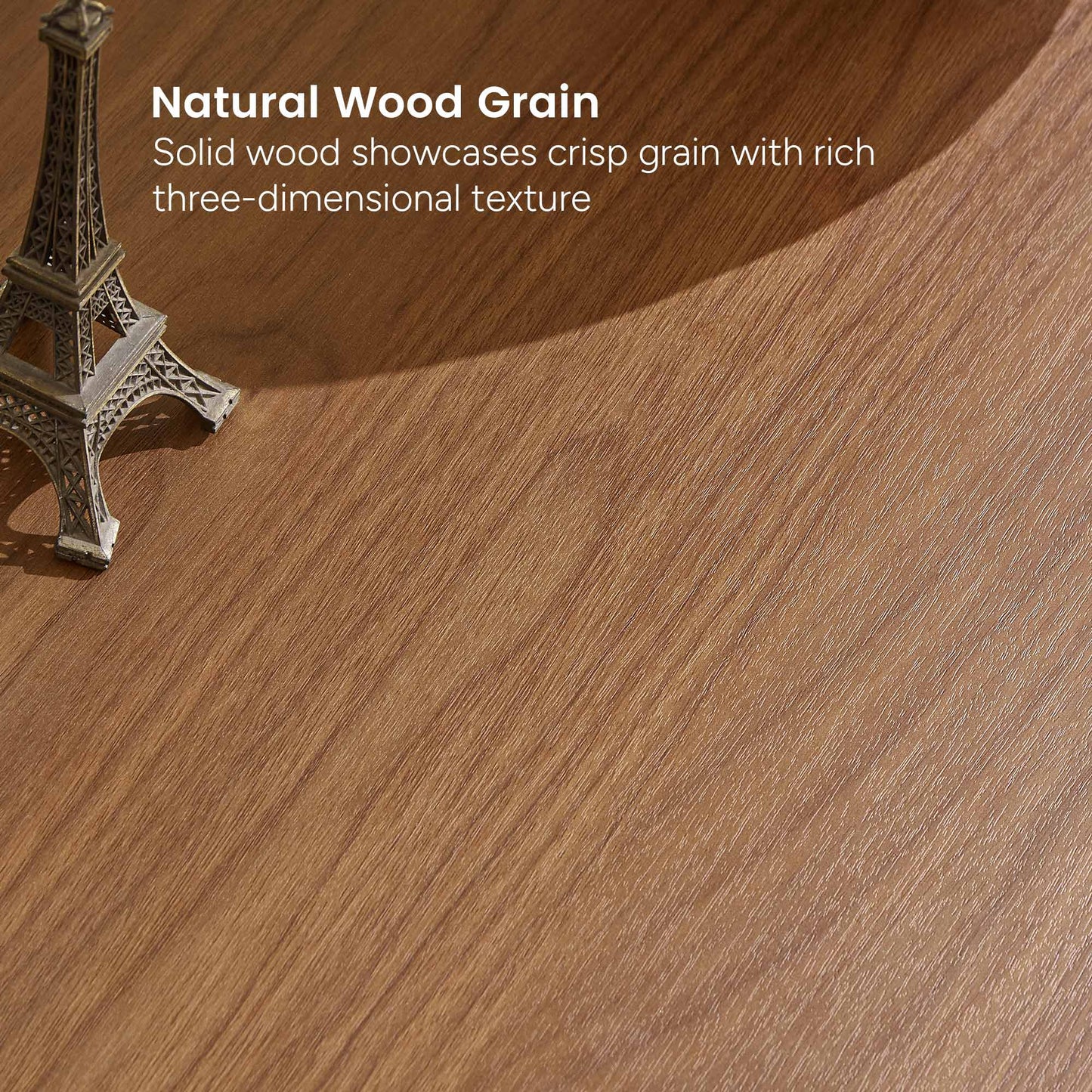 Mid-Century Modern Walnut Finish TV Stand | Slatted Entertainment Center with Storage