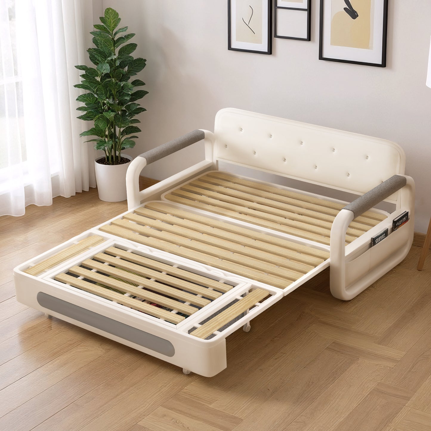 Sofa SFC00 Modern Fold-Out Sofa Bed Durable Fabrics 57.4"