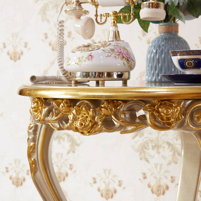 Château Royale End Table – French Rococo Luxury Accent Table