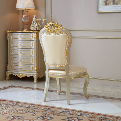Versailles Supreme Dining Chair – French Rococo Upholstered Dining Chair