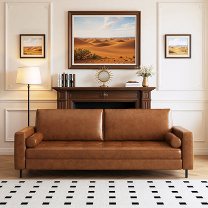 Modern Leather Sofa for Living Room