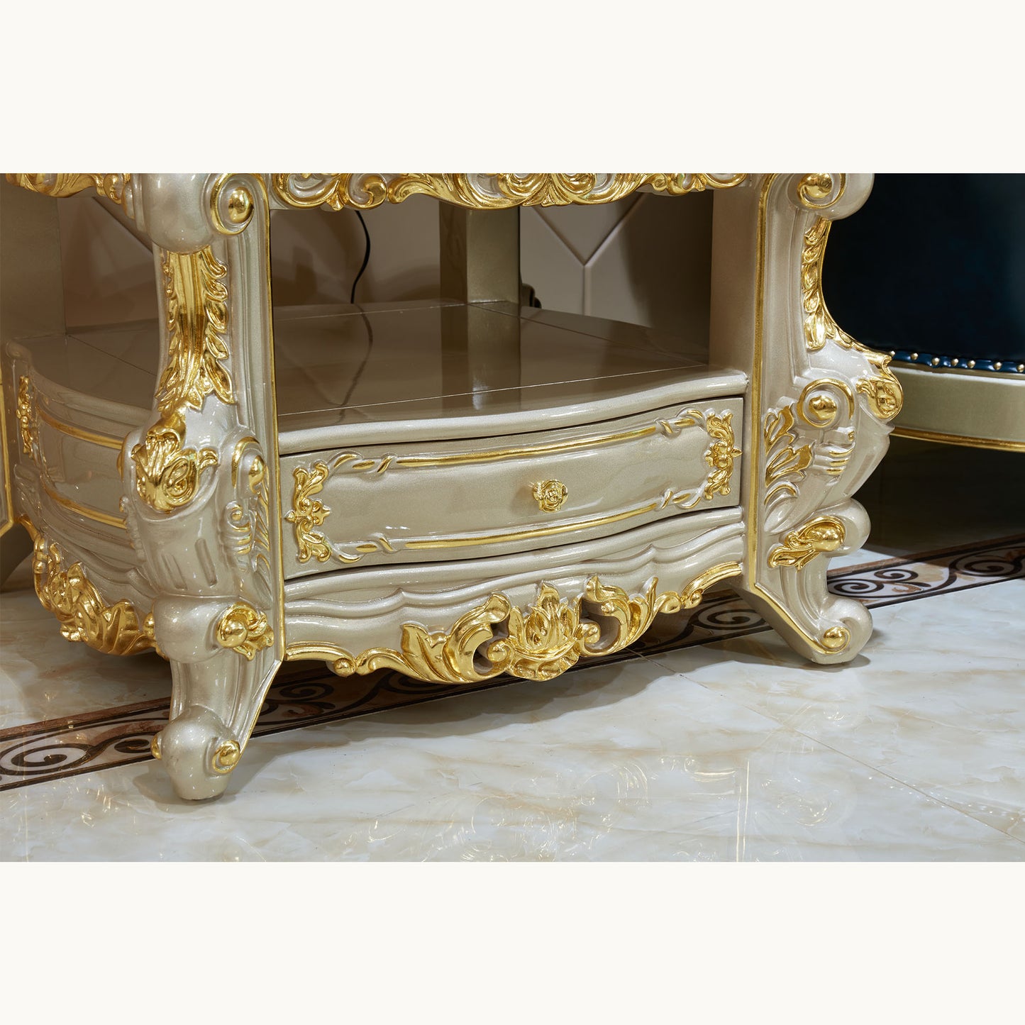 Palais Doré Accent Cabinet – French Luxury End Table Collection