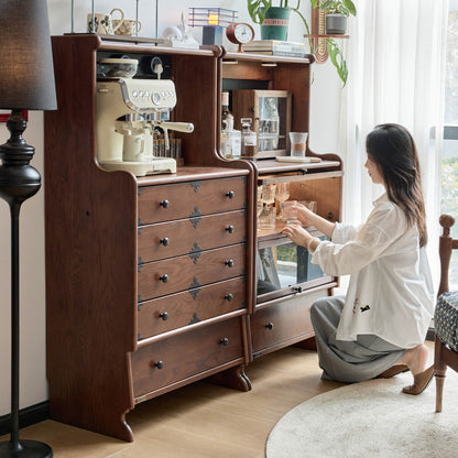 Alden Vintage Drawer Storage Cabinet with Entryway Organizer