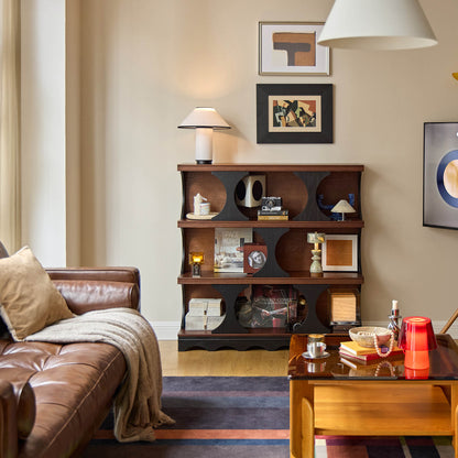 Orion Vintage Open Bookcase, Mid-Century Display Storage Shelf