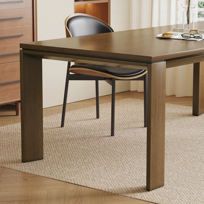 Dining Table CZ0032B Mid-Century Modern Solid WoodGenerous Tabletop Space 70.87"