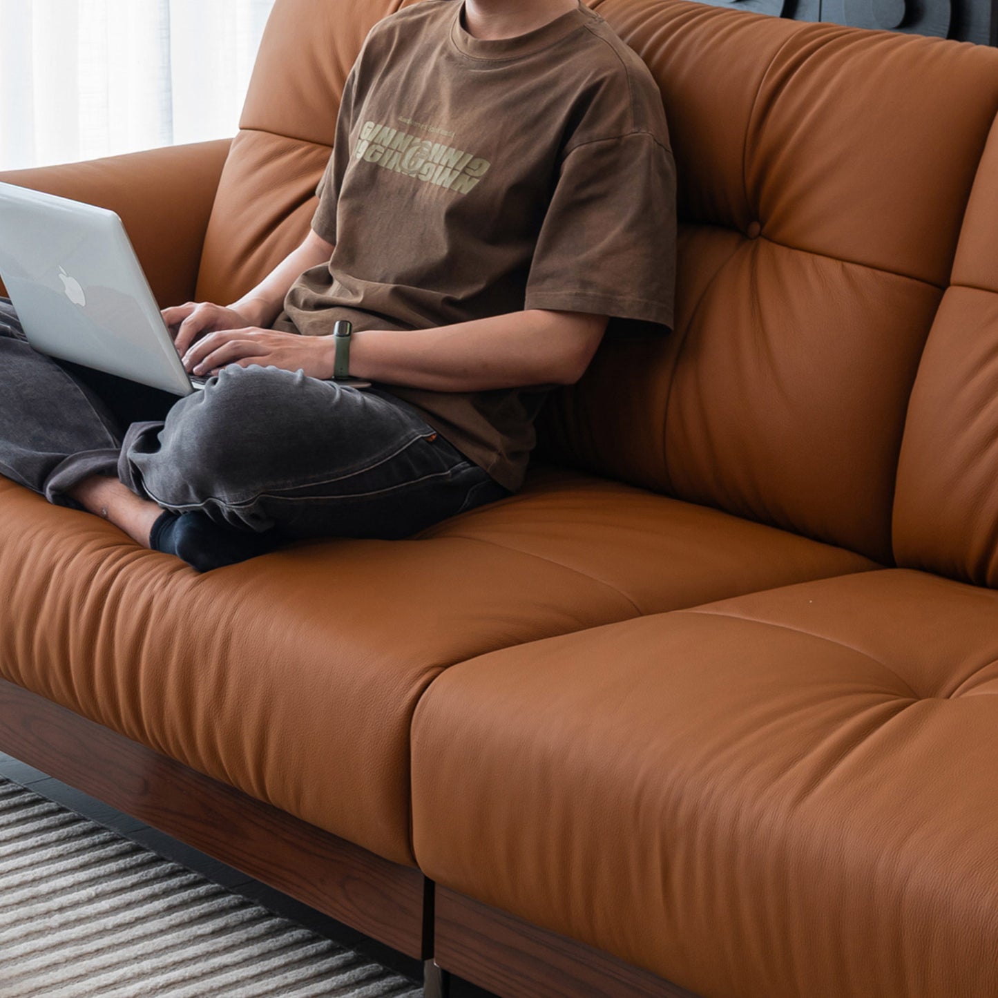 Liuguang Genuine Leather Sofa (94” / 110” / 118” / 126”)