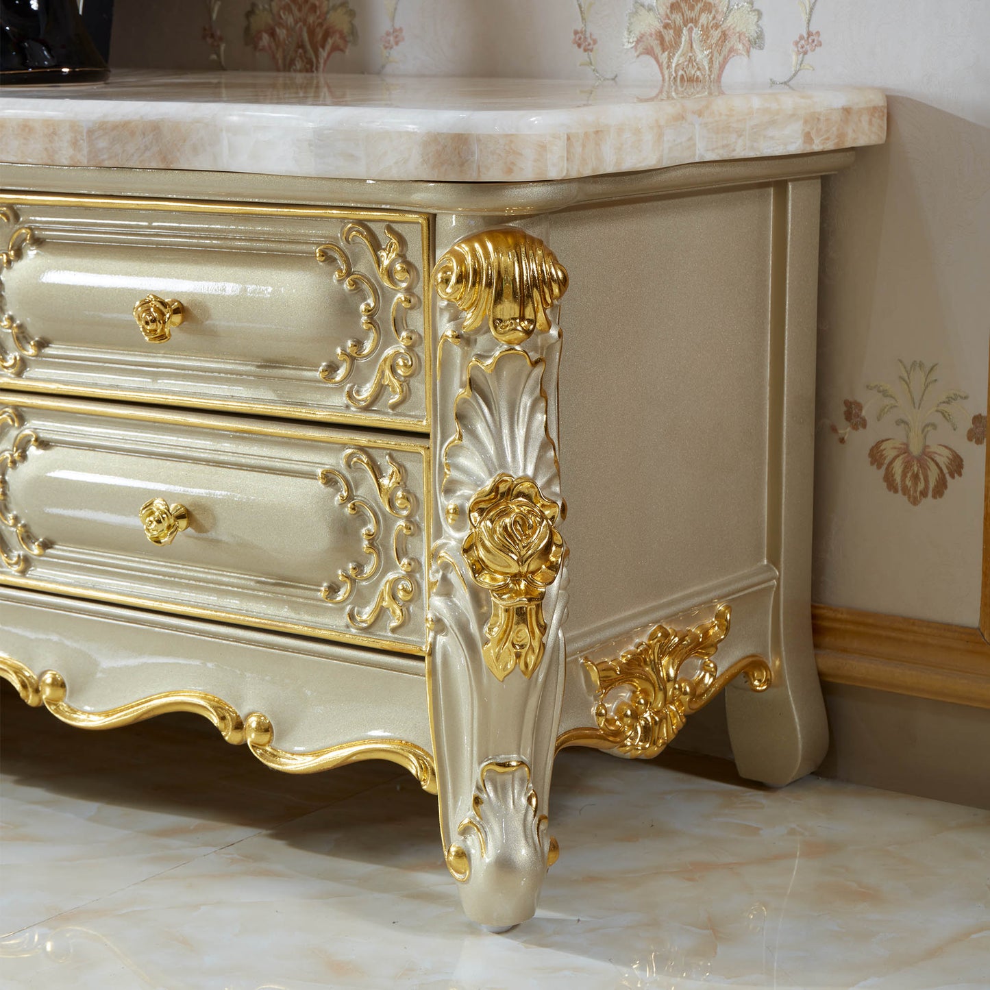 Versailles Royale Luxury TV Stand Collection – European Baroque Entertainment Center
