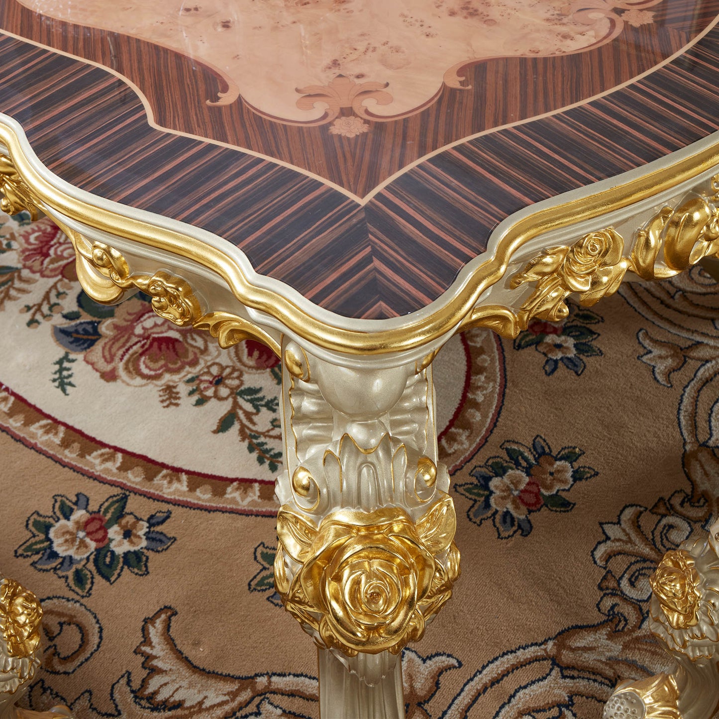 Versailles Supreme Dining Table – French Rococo Luxury Dining Table
