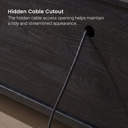 Mid-Century TV Stand with Hidden Storage for 32-100” TVs