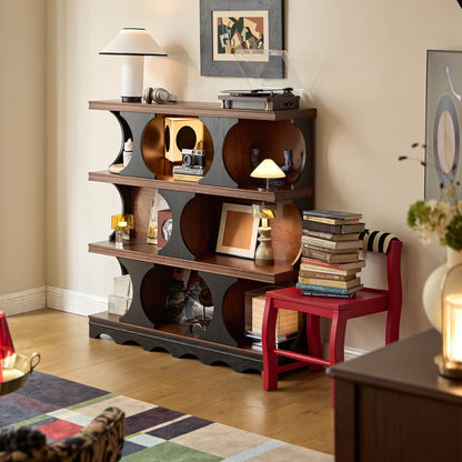 Orion Vintage Open Bookcase, Mid-Century Display Storage Shelf