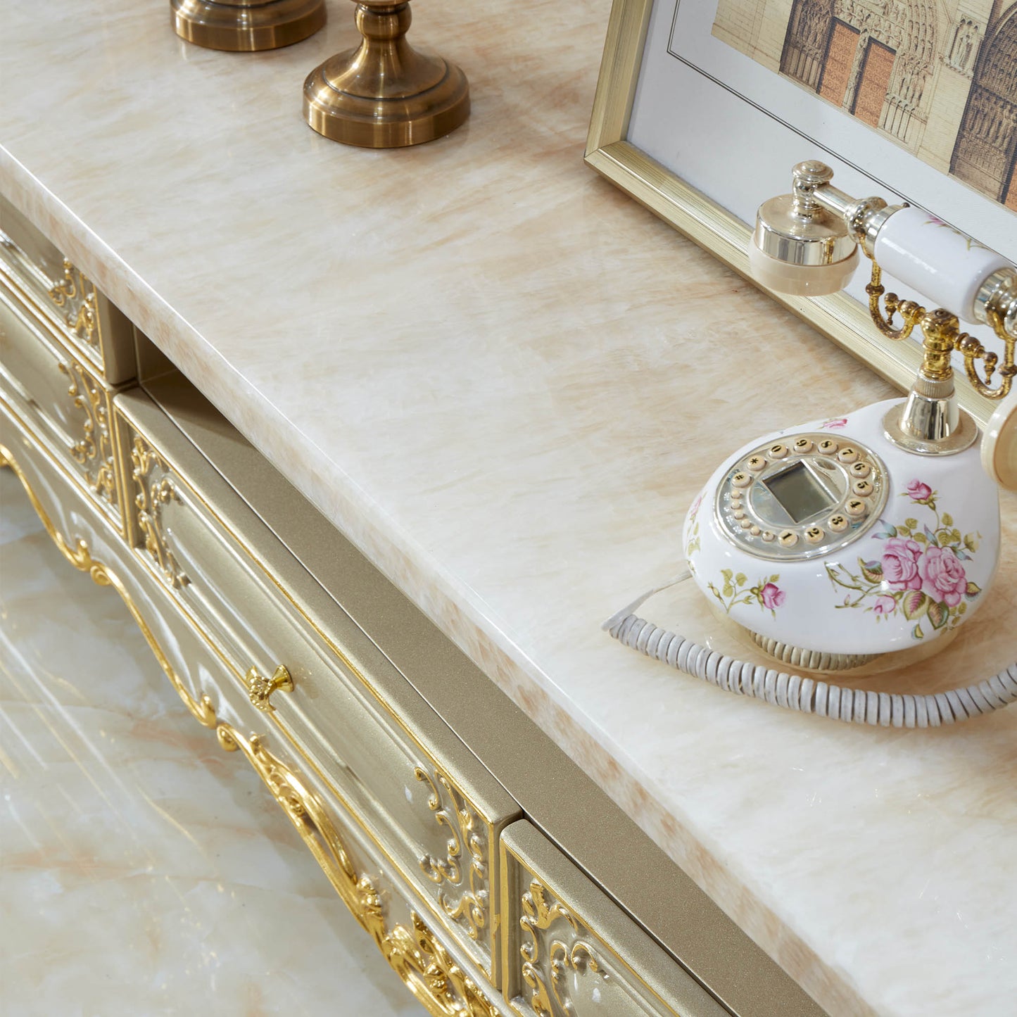 Versailles Royale Luxury TV Stand Collection – European Baroque Entertainment Center