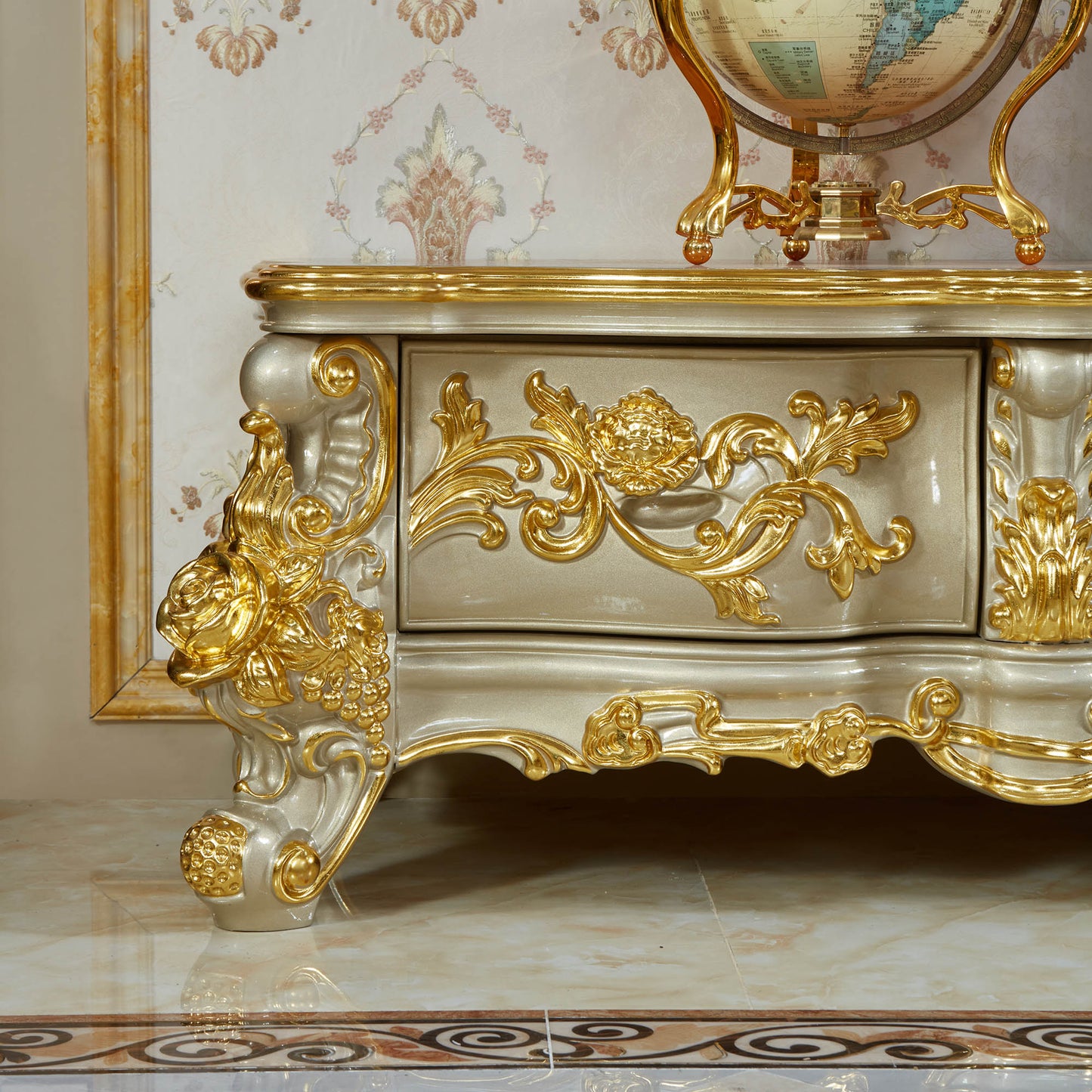 Versailles Royale Luxury TV Stand Collection – European Baroque Entertainment Center