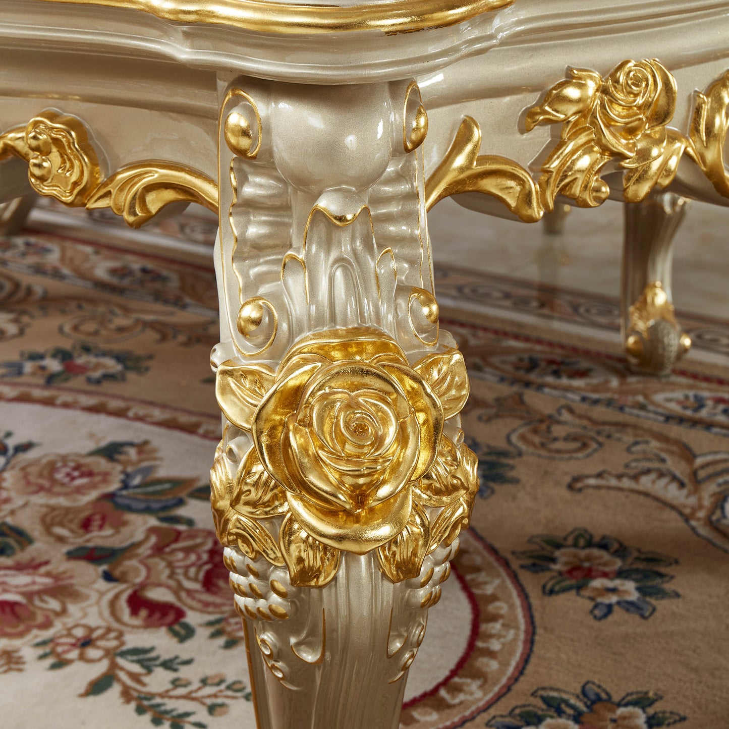 Versailles Supreme Dining Table – French Rococo Luxury Dining Table