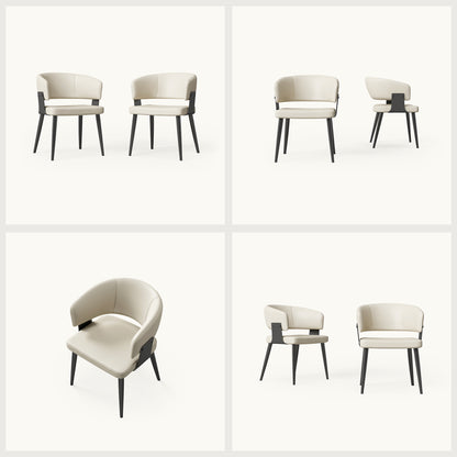 Modern Upholstered Dining Chairs Set of 2 D57-FK-M001