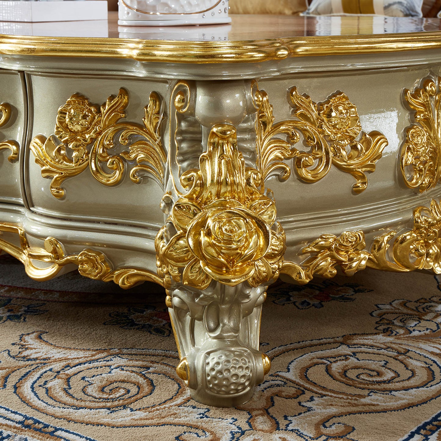Versailles Royale Coffee Table – French Rococo Luxury Center Table