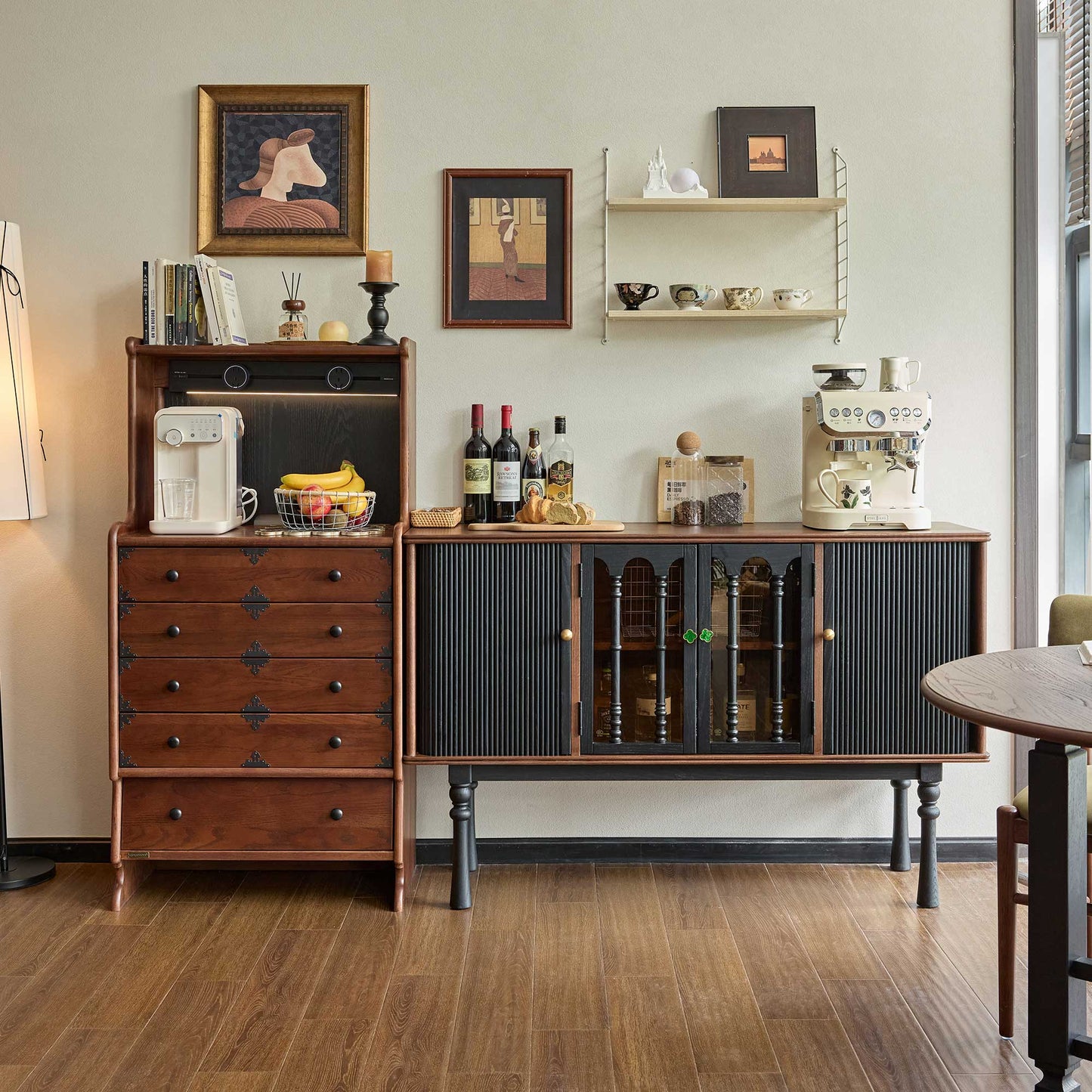 Alden Vintage Drawer Storage Cabinet with Entryway Organizer