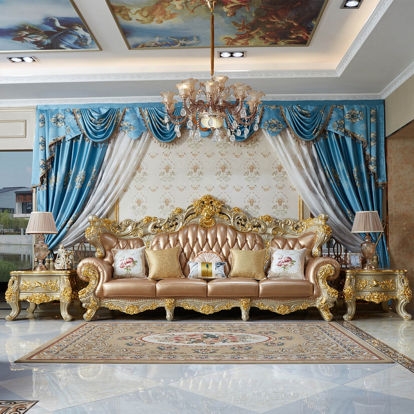 Versailles Imperial Sofa Set – Luxury French Rococo Living Room Collection