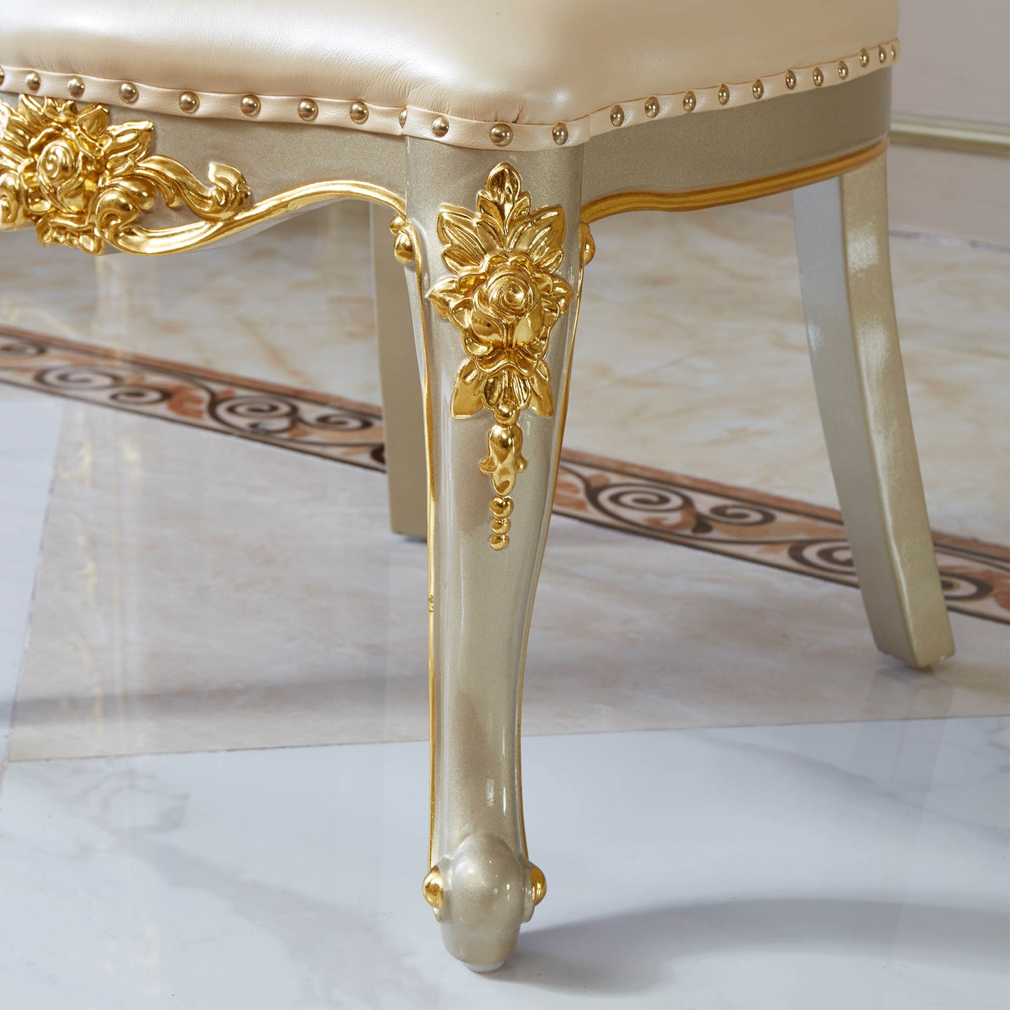Versailles Supreme Dining Chair – French Rococo Upholstered Dining Chair