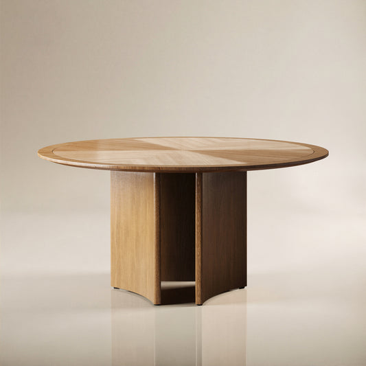 Dining Table D44-FK-M001 Mid-Century Modern Solid Wood Frame 59.05"