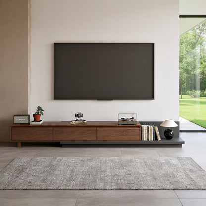 TV Stand LSDSG2M Mid-Century Modern Cable Management Scalable Design 78.8"-130"