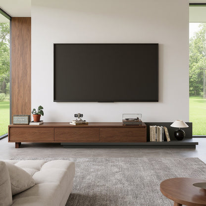 TV Stand LSDSG2M Mid-Century Modern Cable Management Scalable Design 78.8"-130"