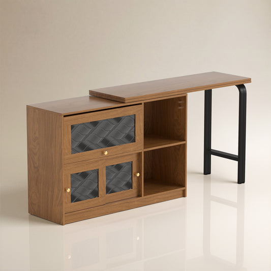 Cabinet D60-FK-M001 Mid-Century Modern Extendable Swivel Desk Top