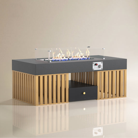 Coffee Table T37-FK-M001 Modern Outdoor Natural Gas Stove 47.24"