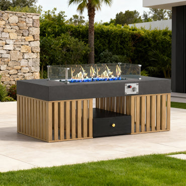 Coffee Table T37-FK-M001 Modern Outdoor Natural Gas Stove 47.24"