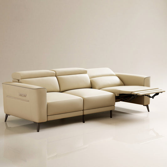 Sofa C28-FK-N001 Power Recliner Solid Larch Frame 112.5"