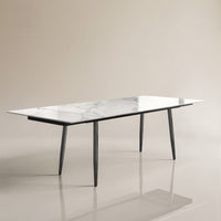 Dining Table D50-FK-M001 Modern Can Seat 6-10 People Extendable 62.9" to 94.4"
