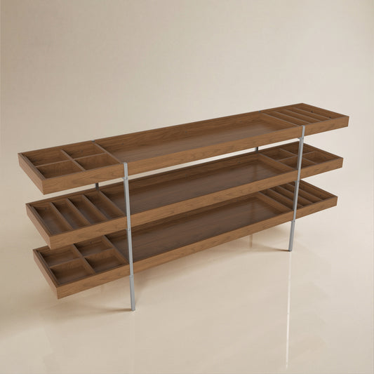 Cabinet S73-FK-M001 Mid-Century Modern Display Shelf 78.74"