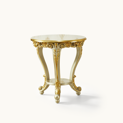 Château Royale End Table – French Rococo Luxury Accent Table