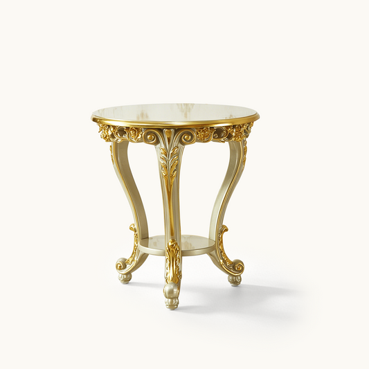 Château Royale End Table – French Rococo Luxury Accent Table