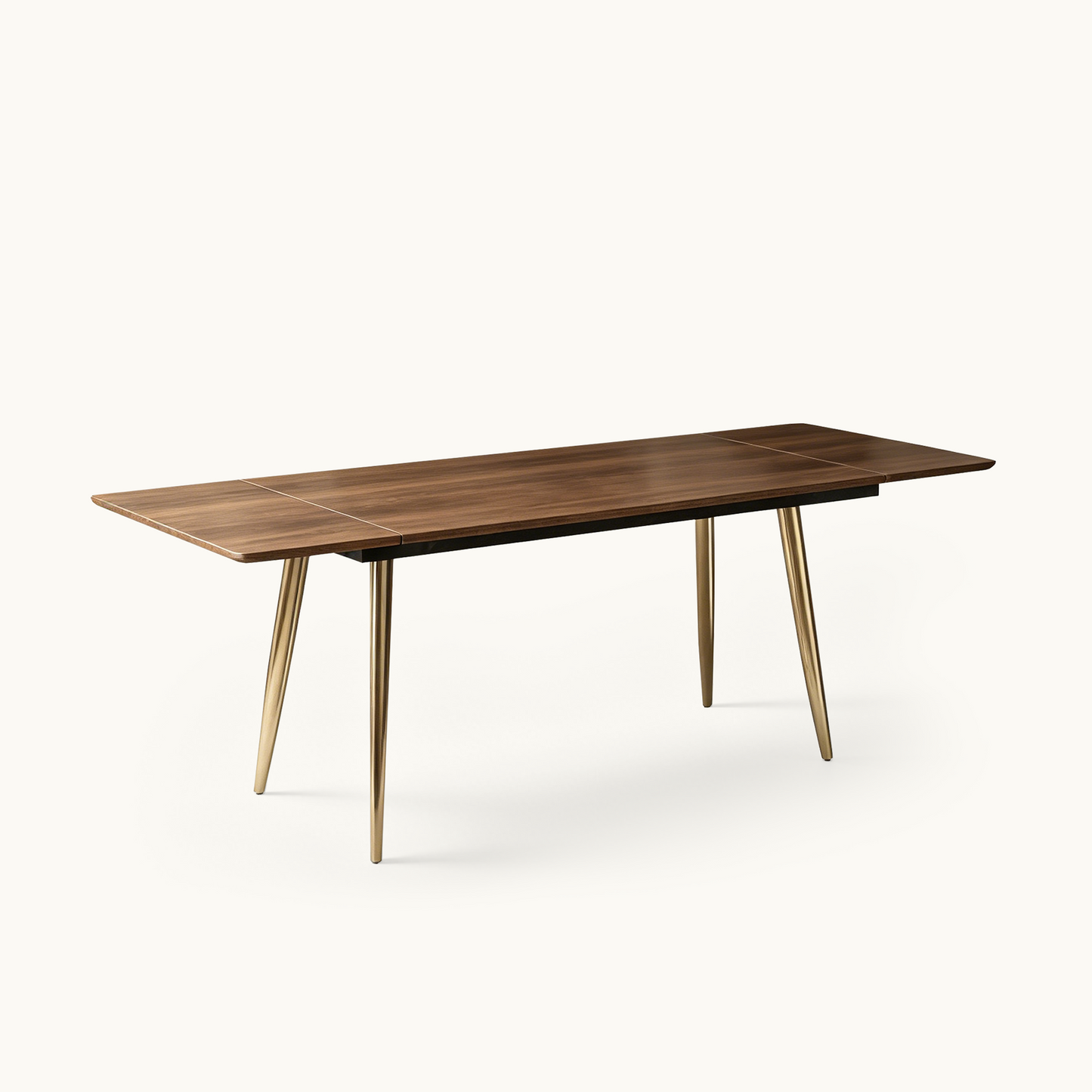 Mid Century Modern Walnut Extendable Dining Table 62"-94"