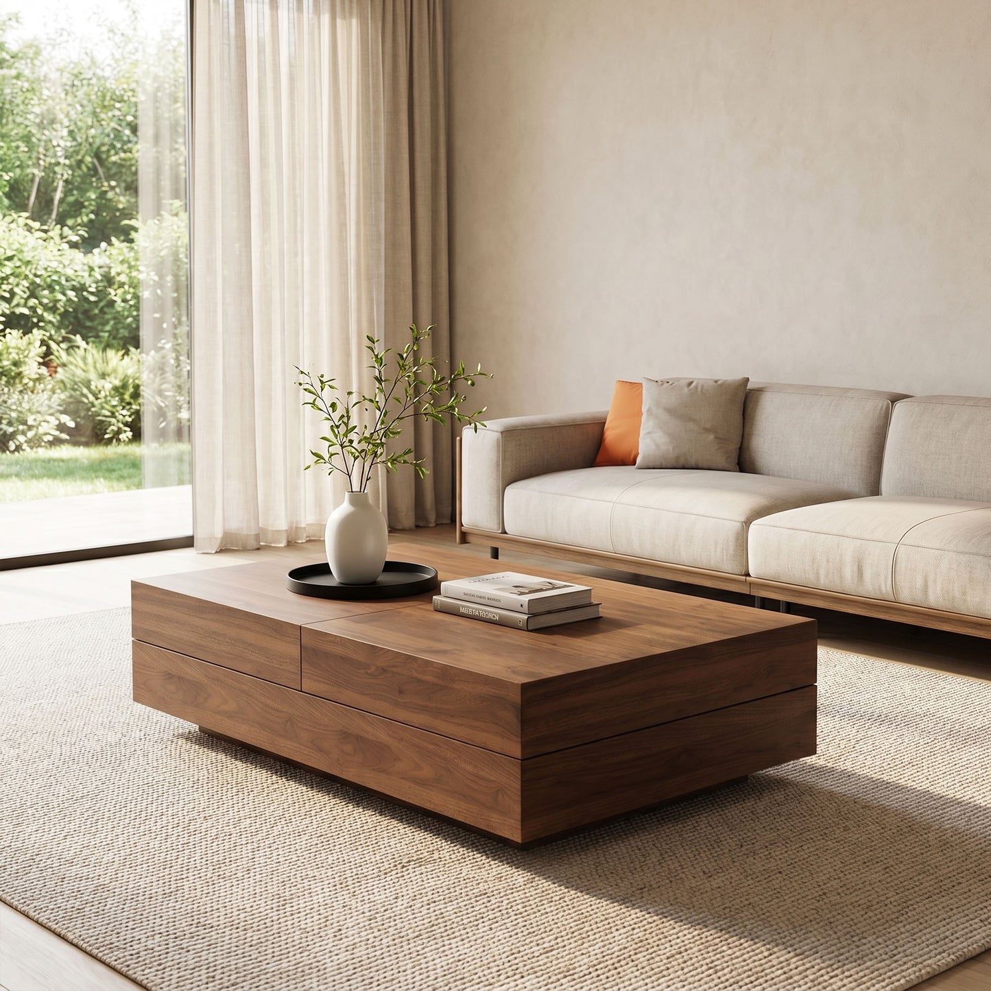 FamiDear Contemporary Living Room Set – Modern Sofa, Coffee Table & TV Stand Bundle