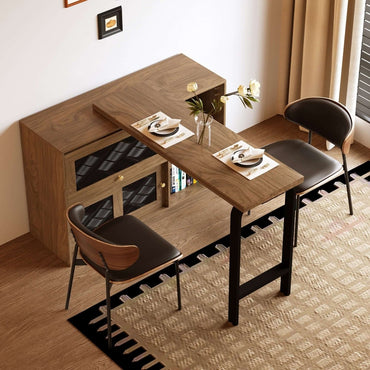 Cabinet D60 - FK - M001 Mid - Century Modern Extendable Swivel Desk Top - FamiDear