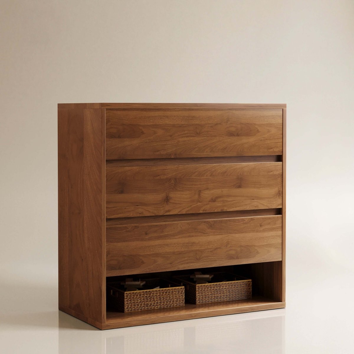 Cabinet S69 - FK - M001 Mid - Century Modern with 3 Drawers Easy - Access Storage 29.52" - FamiDear