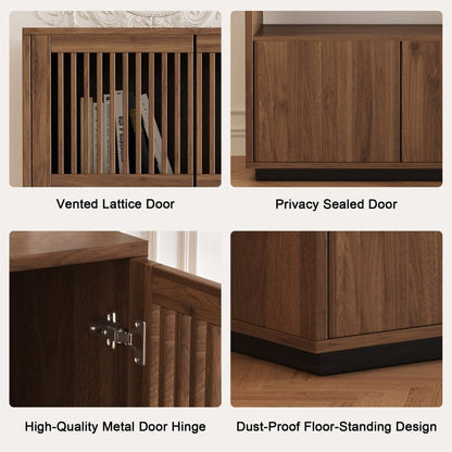 Cabinet S72 - FK - M001 Mid - Century Modern Wooden Flexible Storage - FamiDear