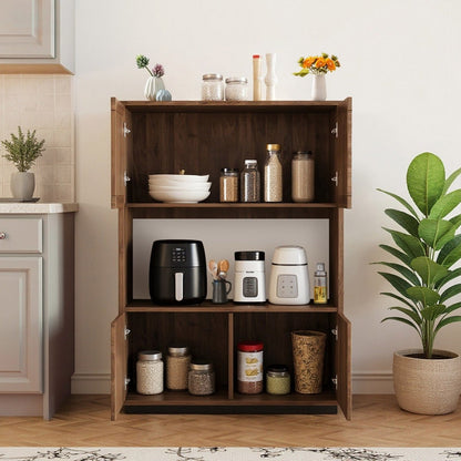 Cabinet S72 - FK - M001 Mid - Century Modern Wooden Flexible Storage - FamiDear