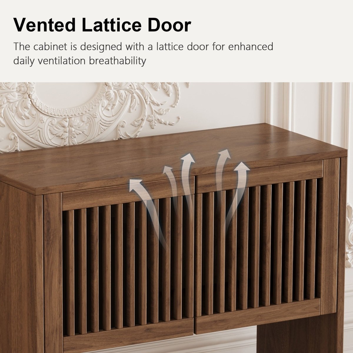 Cabinet S72 - FK - M001 Mid - Century Modern Wooden Flexible Storage - FamiDear