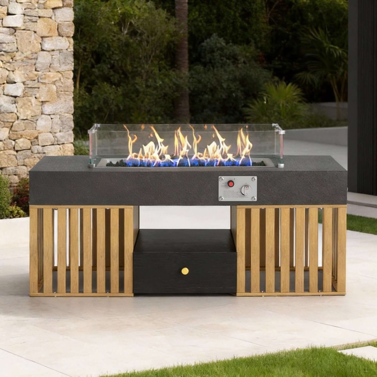 Coffee Table T37 - FK - M001 Modern Outdoor Natural Gas Stove 47.24" - FamiDear
